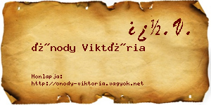 Ónody Viktória névjegykártya