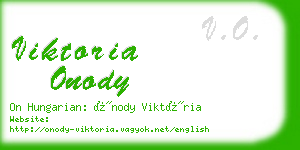 viktoria onody business card